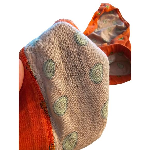 MeUndies Womens Sz XL Classic Brakette Bra Orange w/ Avocado Print - Picture 4 of 4